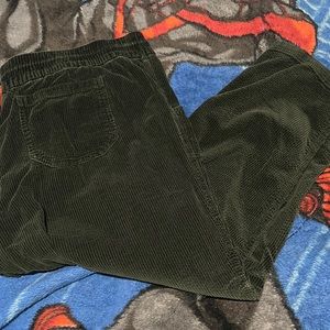 Green stretchy pants